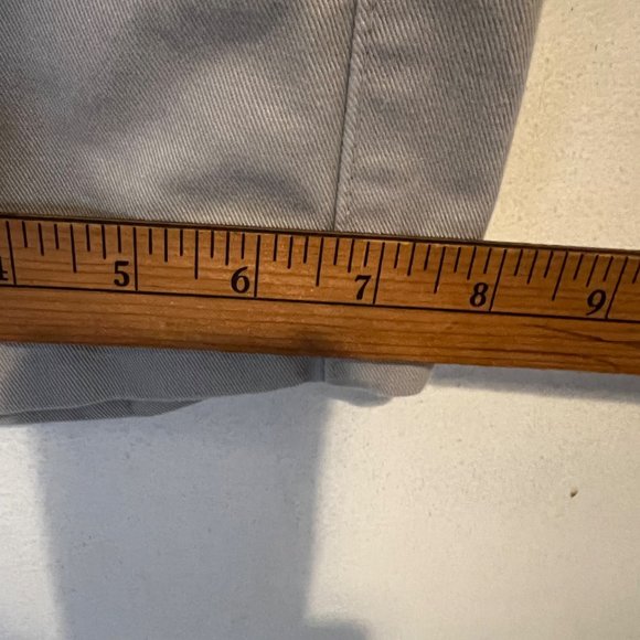 VINTAGE Lee Pants Flat Front Tan Button Back Pocket Straight Leg Mens Size 36 - Picture 6 of 12